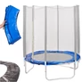 Kép 1/3 - 183 cm Trambulin Rugóvédő, 1.5cm Hab, PVC, Kék-Fekete, Zsinóros Rögzítés
