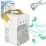 Kép 1/6 - Asztali Légkondicionáló Ventilátor, USB, 3 Mód, 200 ml Tartály, 7W, Fehér