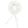 Kép 3/6 - Vezeték Nélküli Asztali Ventilátor, 4000 mAh, 4 Sebesség, Távirányítóval, Fehér