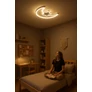 Kép 3/6 - Lumela 40W LED Holdlámpa Gyerekszobába, Szabályozható, Távirányítóval, 50x36 cm