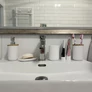 Kép 14/17 - Bathroom accessories set - white Ruhhy 24635