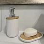 Kép 15/17 - Bathroom accessories set - white Ruhhy 24635