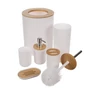 Kép 7/17 - Bathroom accessories set - white Ruhhy 24635