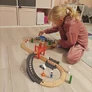 Kép 13/14 - Wooden train track Kruzzel 22646