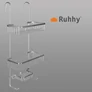 Kép 2/9 - Hanging shower shelf - silver