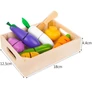 Kép 3/10 - Set of fruits vegetables wooden cutting board Z23543