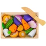 Kép 9/10 - Set of fruits vegetables wooden cutting board Z23543
