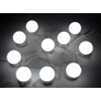 Kép 4/6 - 10 LED-es Smink Tükörvilágítás, hideg fehér, nappali és meleg fehér, USB-s