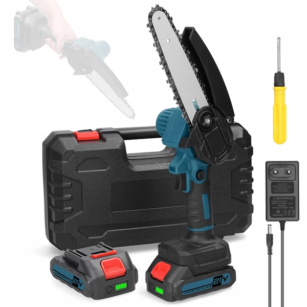 Onex Akkus mini láncfűrész, ágvágó,  2 db Li-ion akkuval, 24 V