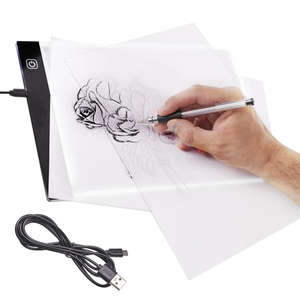 A4 méretű LED megvilágítású rajztábla