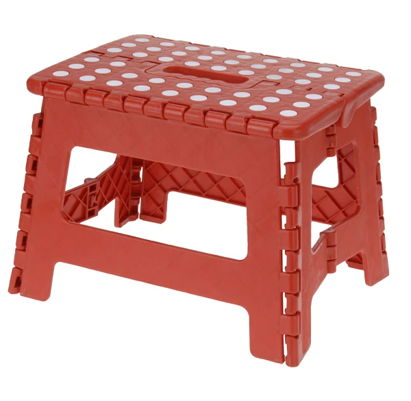 Összecsukható, többfunkciós fellépő-szék, 100 Kg teherbírással, terrakotta