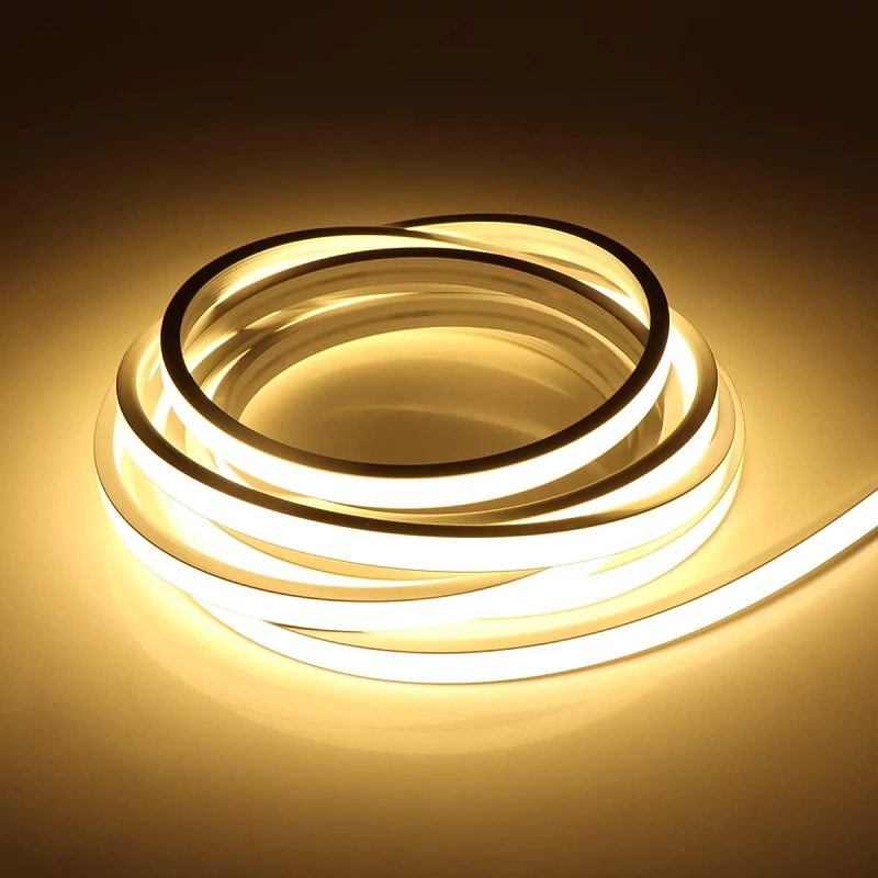 120 LED-es Kültéri masszív LED szalag, meleg fehér, 5 m