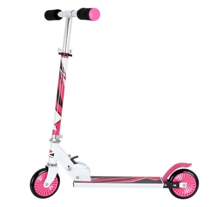 XQmax összecsukható roller, gyerekeknek, 50 kg teherbírással, rózsaszín