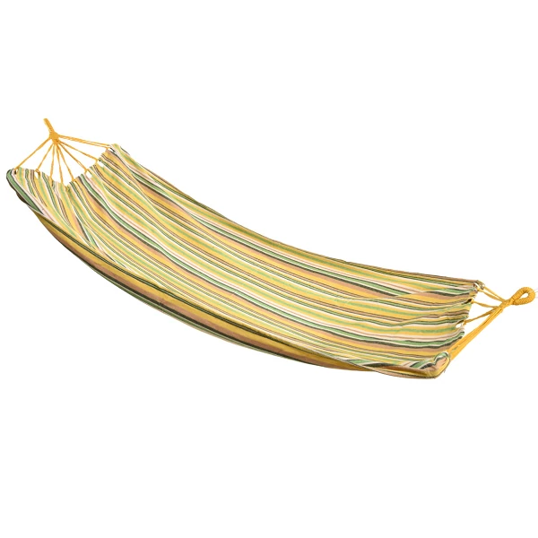 Függőágy tárolózsákkal, 200 cm x 100 cm, sárga