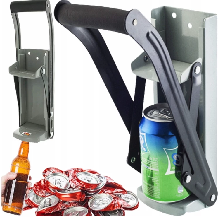 Falra szerelhető aludoboz prés, 0,5 L-es dobozokhoz, 24 cm