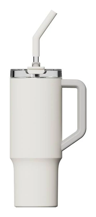 Xiaomi Straw Mug, 1 L, Fehér, Rozsdamentes acél – Praktikus bögre