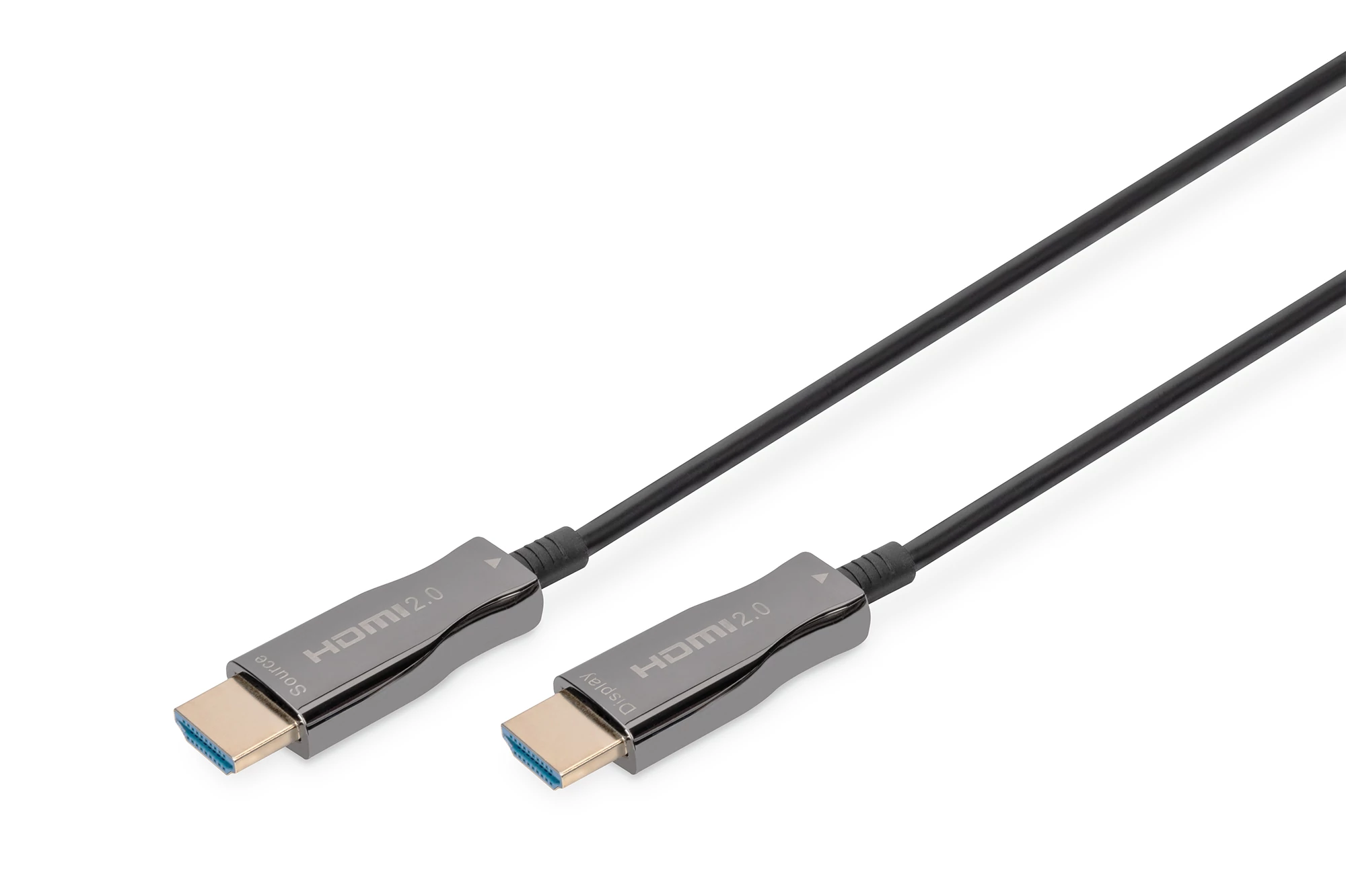 Digitus AK-330125-100-S, 10 M, HDMI A-típus (Standard), HDMI A-típus (Standard), 4096 x 2560 pixelek, 3D, Fekete