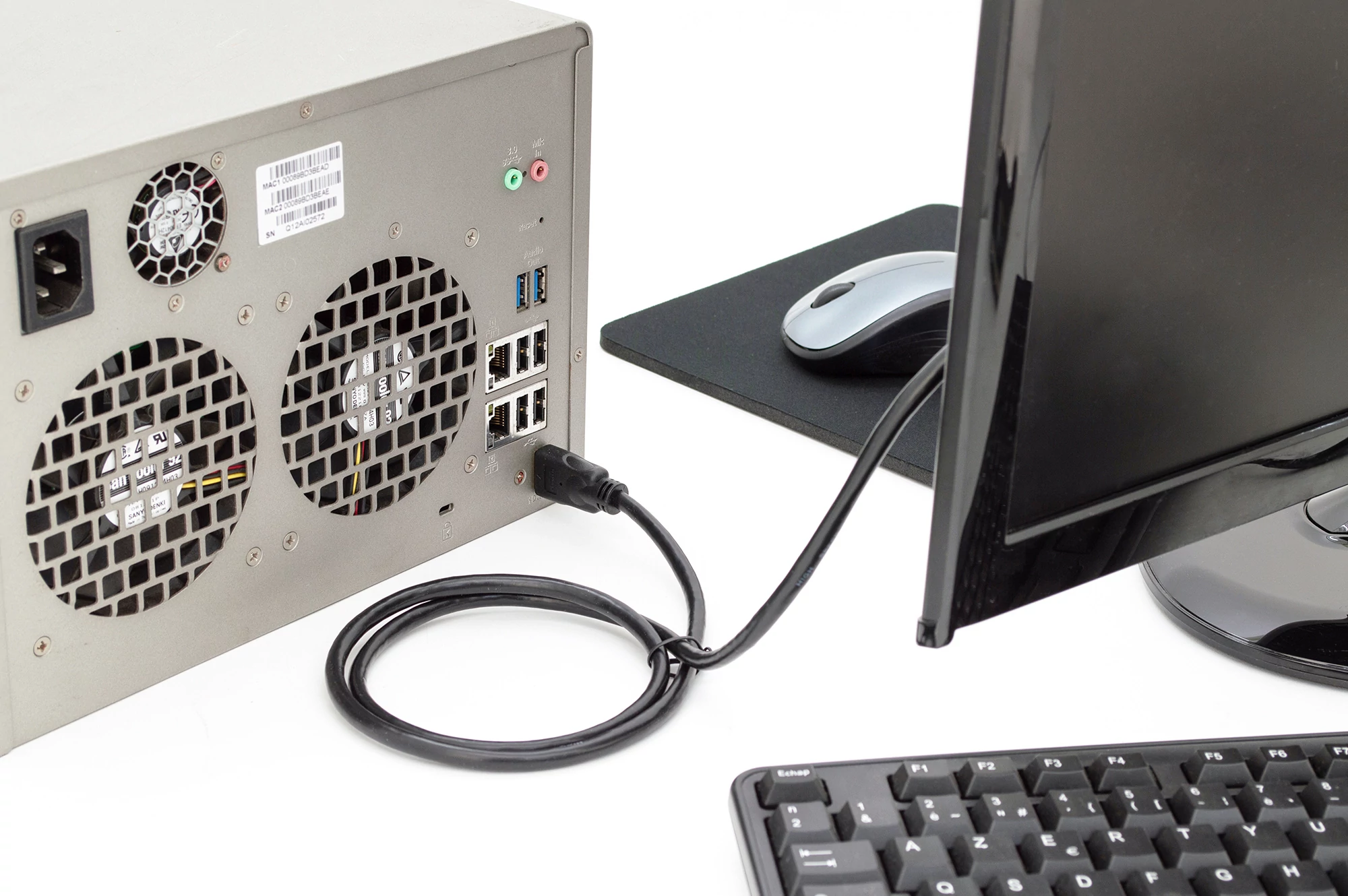 Digitus DB-330123-020-S, 2 M, HDMI A-típus (Standard), HDMI A-típus (Standard), 3840 x 2160 pixelek, Audio Return Channel (ARC), Fekete