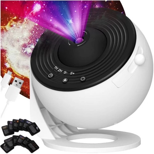 Izoxis LED galaxis projektor, 12 db cserélhető dia