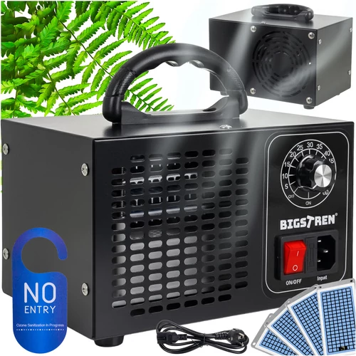 Bigstren 25076 Ózon Generátor - Otthoni és Autós Használatra, 150W, 4 Kerámialap